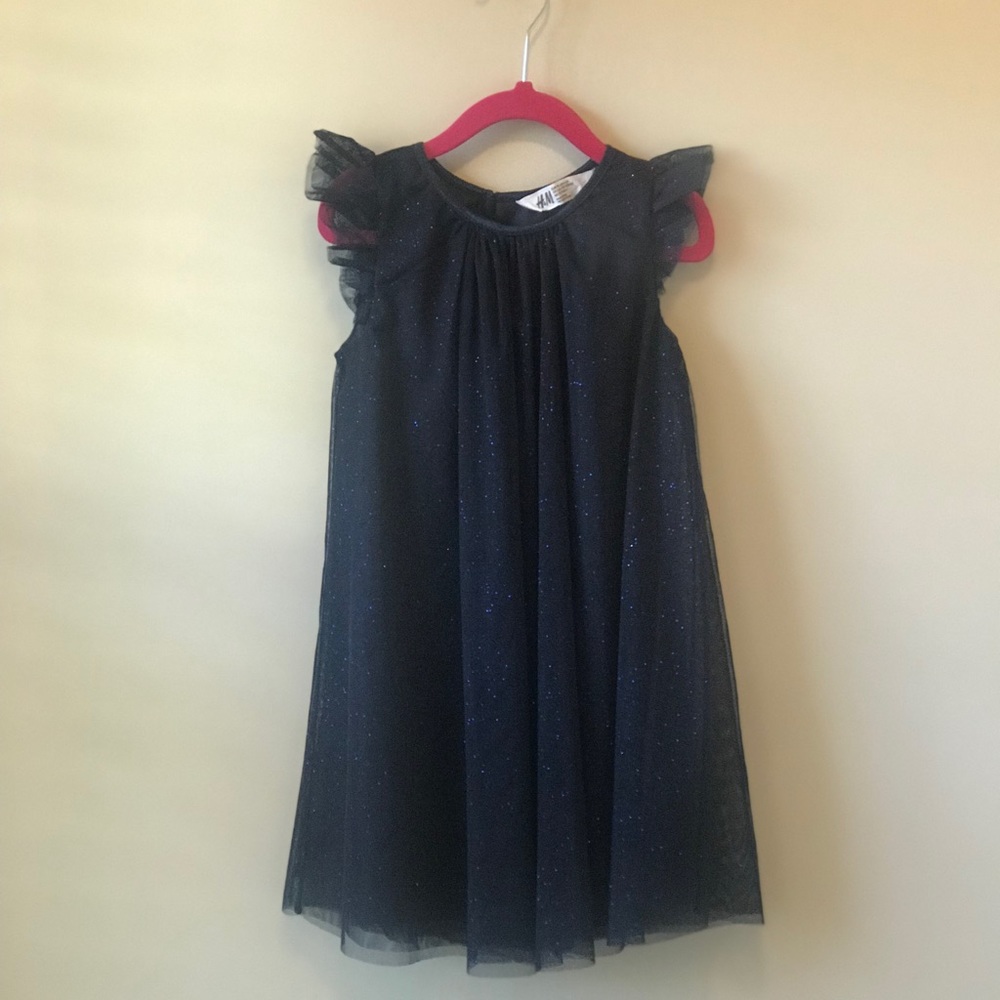 H&M Navy Blue Sparkly Dress